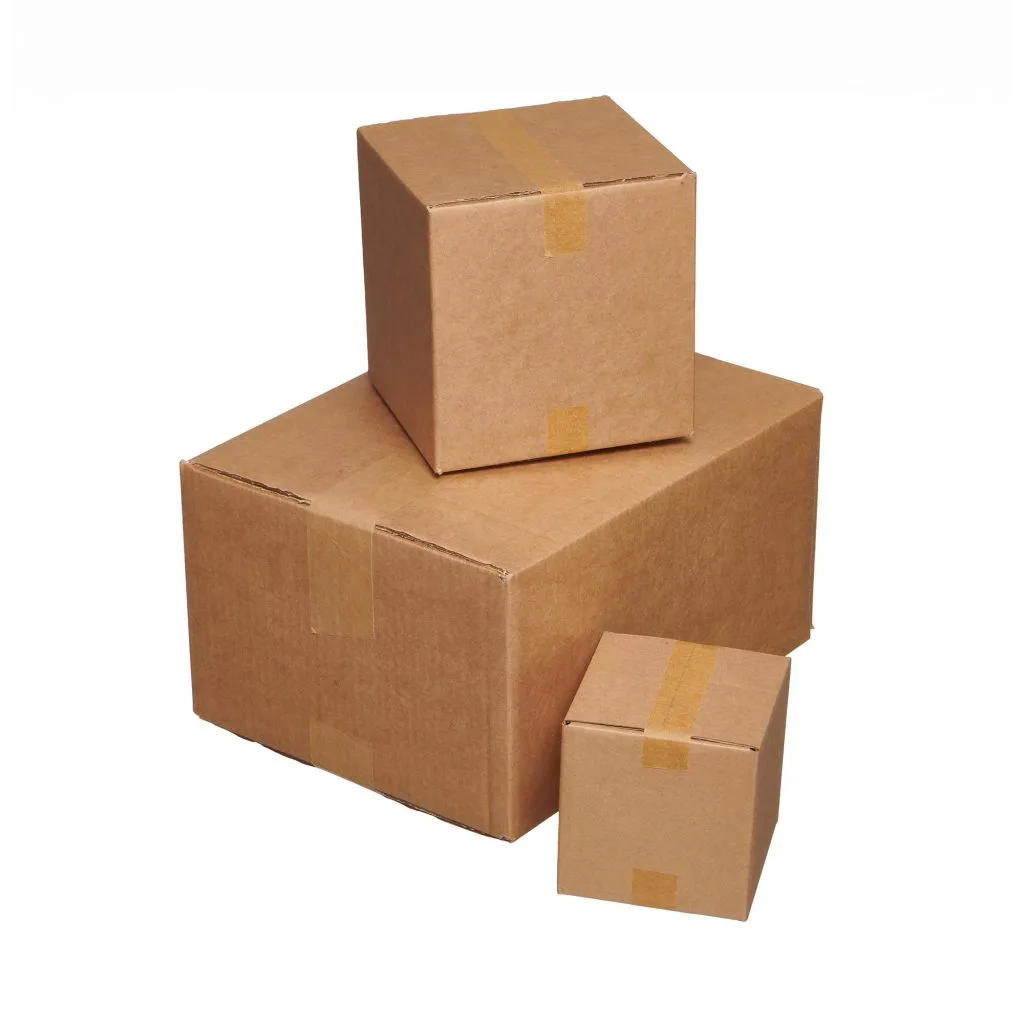stacked cardboard boxes