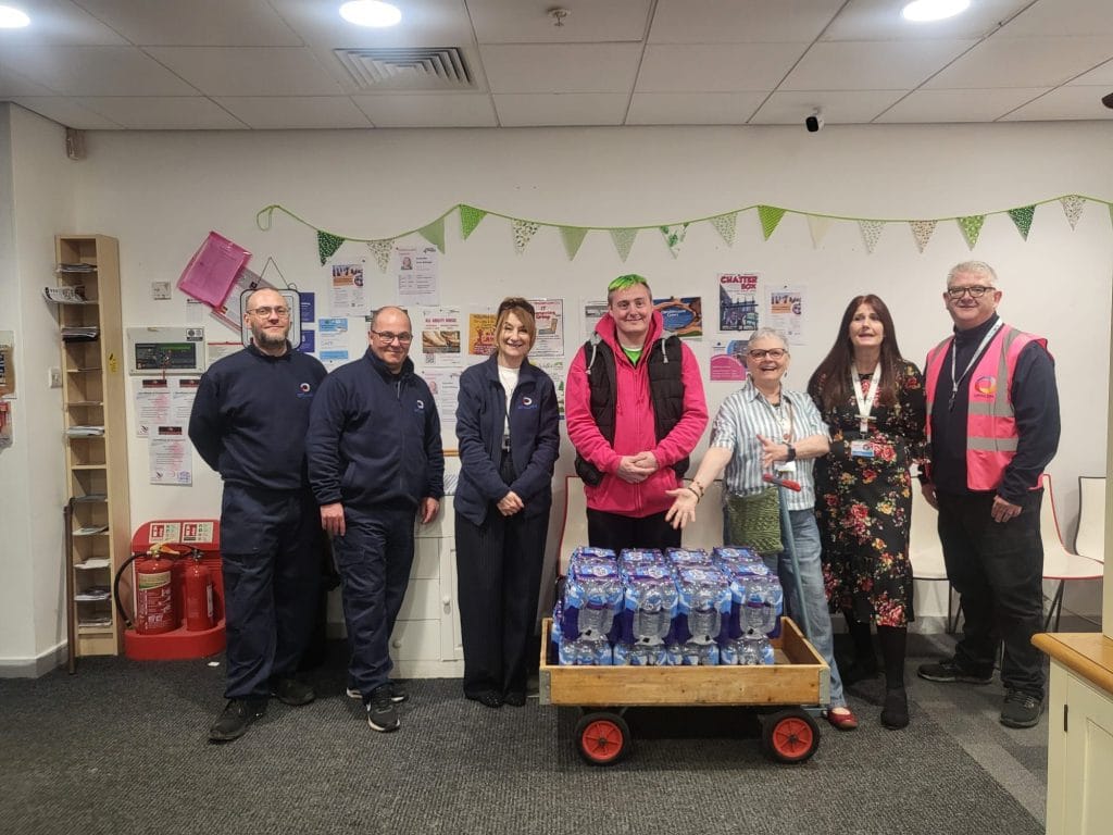Donating Pallet Water Highland Spring Opalion Cumbernauld